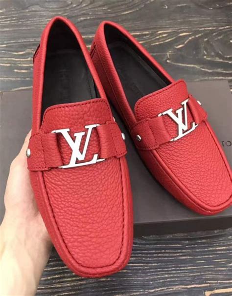 louis vuitton loafers red|louis vuitton suede loafers.